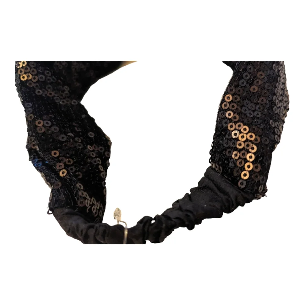 Gymboree Girls 3+ Black Sequin Dressy Headband